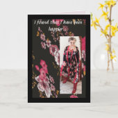 コーヒーからオレンジジュースへのおもしろい移行 カード (黄色い花)