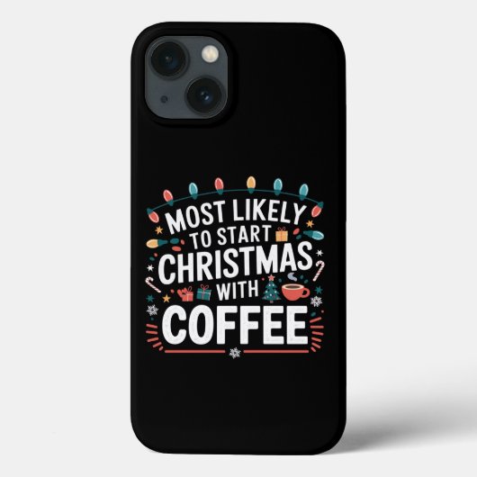 コーヒーからクリスマスを始める家族の可能性大 Case-Mate iPhoneケース (裏面)