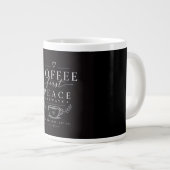 コーヒーから始まる平穏 ジャンボコーヒーマグカップ (正面右)