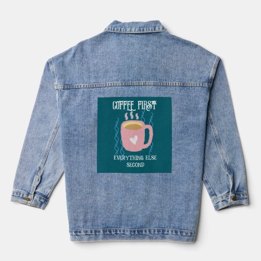 コーヒーから始めよう デニムジャケット (裏面)