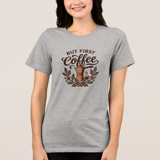 コーヒーから始めよう トライブレンドTシャツ (正面)