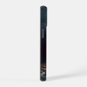 コーヒーから立ち上る湯気の中のダンサー iPhone 15ケース (右側面)