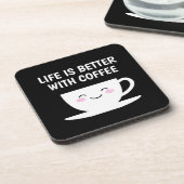 コーヒーかわいいかわいい コースター (左側)