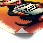 コーヒーかわいい ポスター (角)