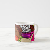 コーヒーかわいらしいファンタジー2 エスプレッソカップ (正面右)