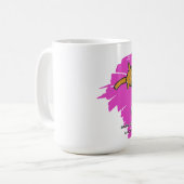 コーヒーかタンブラー(ピンクの子猫のロゴ) コーヒーマグカップ (正面左)