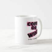 コーヒーかワインか？マグ コーヒーマグカップ (正面右)