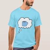 コーヒーか紅茶を想う面白いTシャツ Tシャツ (正面)