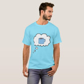 コーヒーか紅茶を想う面白いTシャツ Tシャツ (正面フル)