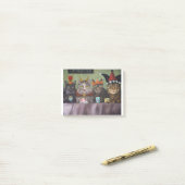 コーヒーか茶 ポストイット (デスク上)