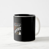 コーヒーがあるときに眠る理由 ツートーンマグカップ (正面右)