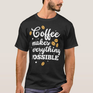 コーヒーがあれば何でもできる コーヒー 引用符 fri tシャツ