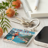 コーヒーがこの可能な走 キーホルダー (正面右)