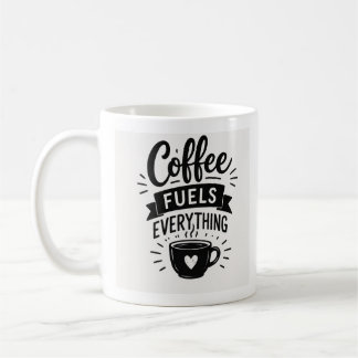 コーヒーがすべてを動かすマグ コーヒーマグカップ