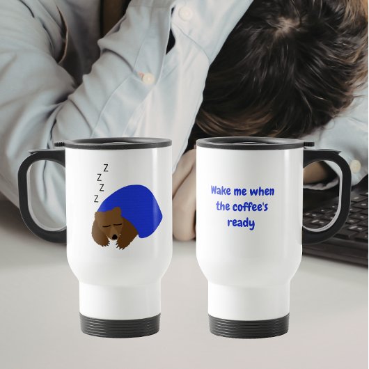 コーヒーができたら起こして クマの寝顔 トラベルマグ
