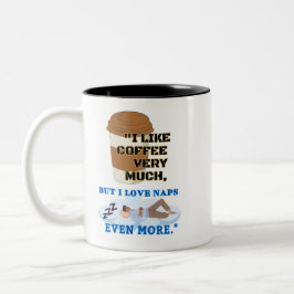 コーヒーがとても好きです ツートーンマグカップ