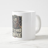 コーヒーがないとゾンビになる ジャンボコーヒーマグカップ (正面右)