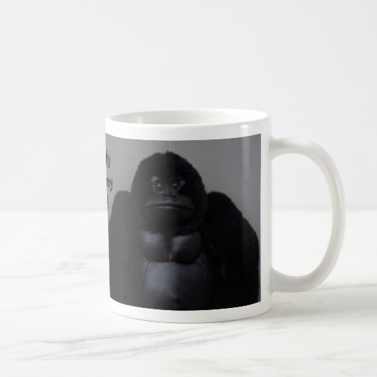 コーヒーがないと私は醜くなる - ユーモラスなマグカップ コーヒーマグカップ (右)