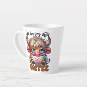 コーヒーが人生の始まり カフェラテマグ (左アングル)