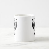 コーヒーが人生を始める コーヒーマグカップ (中央)