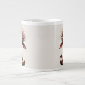 コーヒーが入るのを待っている ジャンボコーヒーマグカップ (正面)