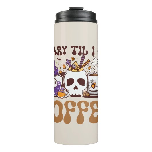 コーヒーが入るまで怖い タンブラー (正面)