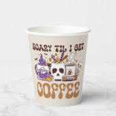 コーヒーが入るまで怖い 紙コップ (裏面)