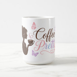 コーヒーが可愛いロゴ入りカラフルマグカップ コーヒーマグカップ