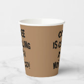 コーヒーが呼ばれて私は紙カップに行かなければならない 紙コップ (左)