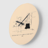 コーヒーが多過ぎる ラージ壁時計 (傾斜)