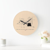 コーヒーが多過ぎる ラージ壁時計 (ホーム)