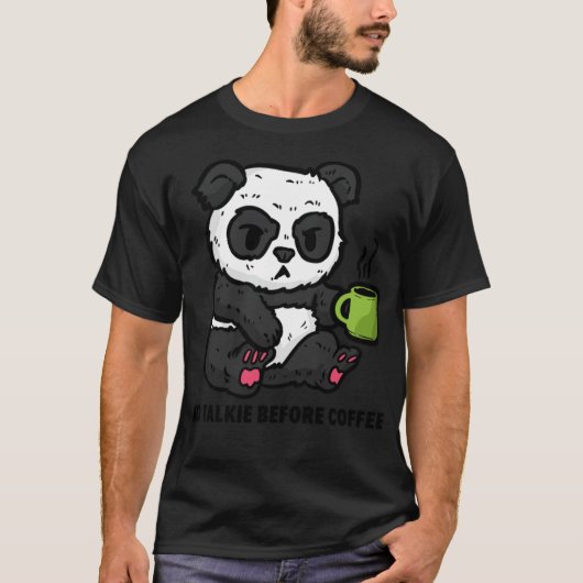 コーヒーが大好きなトーキー猫はいない Tシャツ (正面)