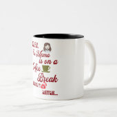 コーヒーが大好きなママのリラックス可愛いプレゼント ツートーンマグカップ (正面右)