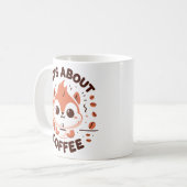 コーヒーが大好きなリス コーヒーマグカップ (正面左)