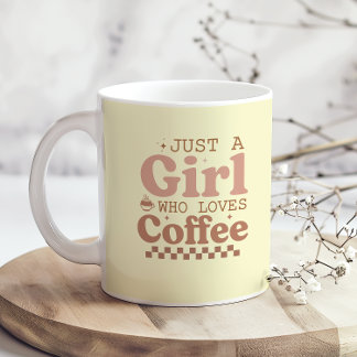 コーヒーが大好きな女の子おもしろい コーヒーマグカップ