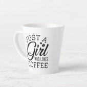 コーヒーが大好きな女の子 カフェラテマグ (左アングル)