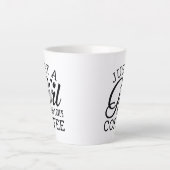 コーヒーが大好きな女の子 カフェラテマグ (正面)