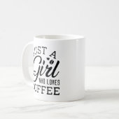コーヒーが大好きな女の子 コーヒーマグカップ (正面左)