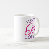 コーヒーが大好きな女の子 コーヒーマグカップ (正面右)