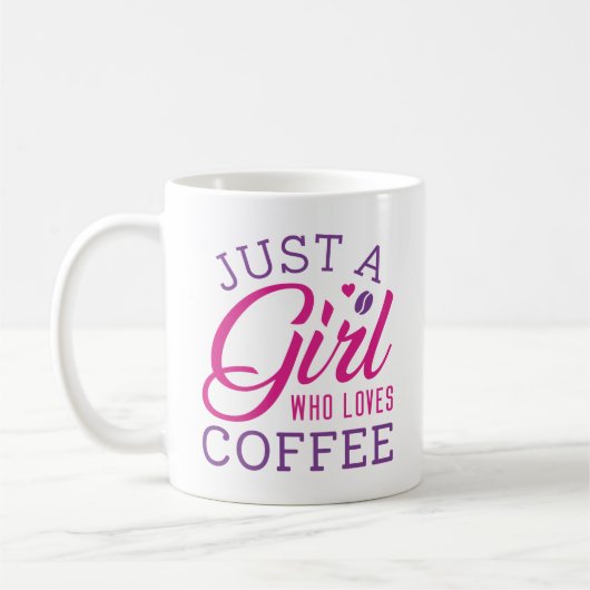 コーヒーが大好きな女の子 コーヒーマグカップ (左)