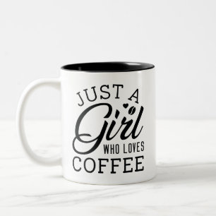 コーヒーが大好きな女の子 ツートーンマグカップ