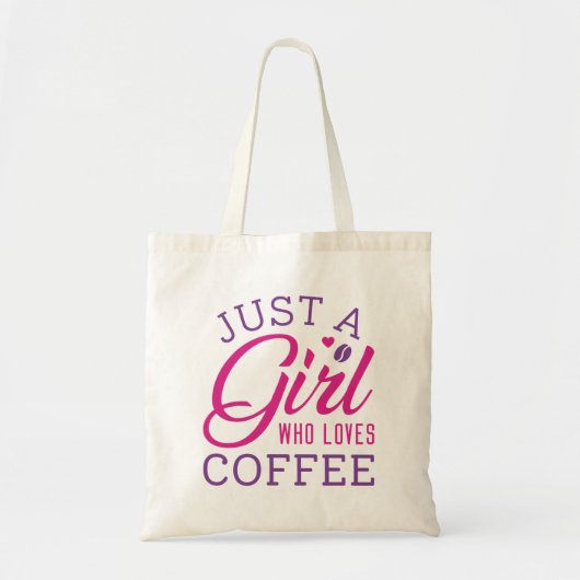 コーヒーが大好きな女の子 トートバッグ (正面)