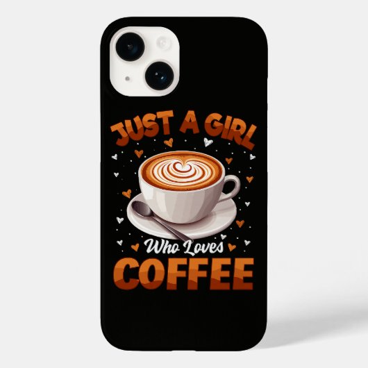 コーヒーが大好きな女の子 Case-Mate iPhoneケース (裏面)