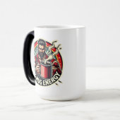 コーヒーが大好きな男性 モーフィングマグカップ (正面左)