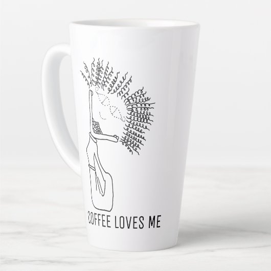 コーヒーが大好き カフェラテマグ (左アングル)