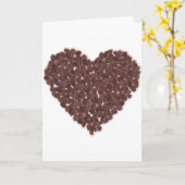 コーヒーが大好き カード (黄色い花)