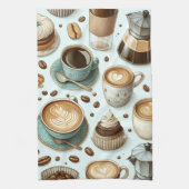 コーヒーが大好き キッチンタオル (縦)