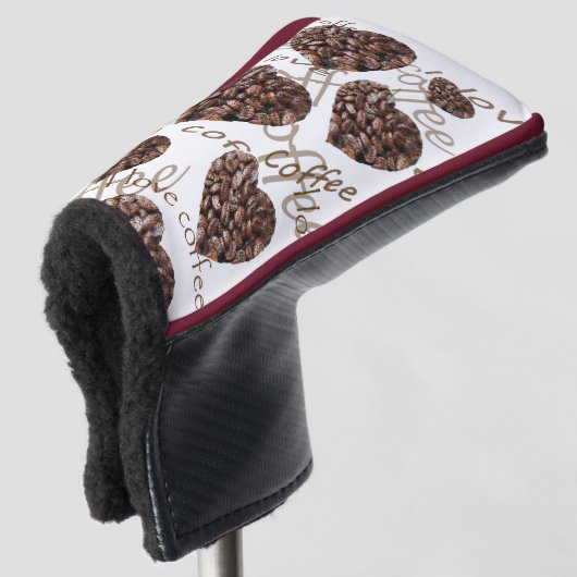 コーヒーが大好き ゴルフヘッドカバー (3/4 正面)