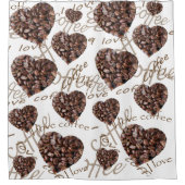 コーヒーが大好き シャワーカーテン (正面)