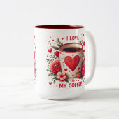 コーヒーが大好き ツートーンマグカップ (正面右)